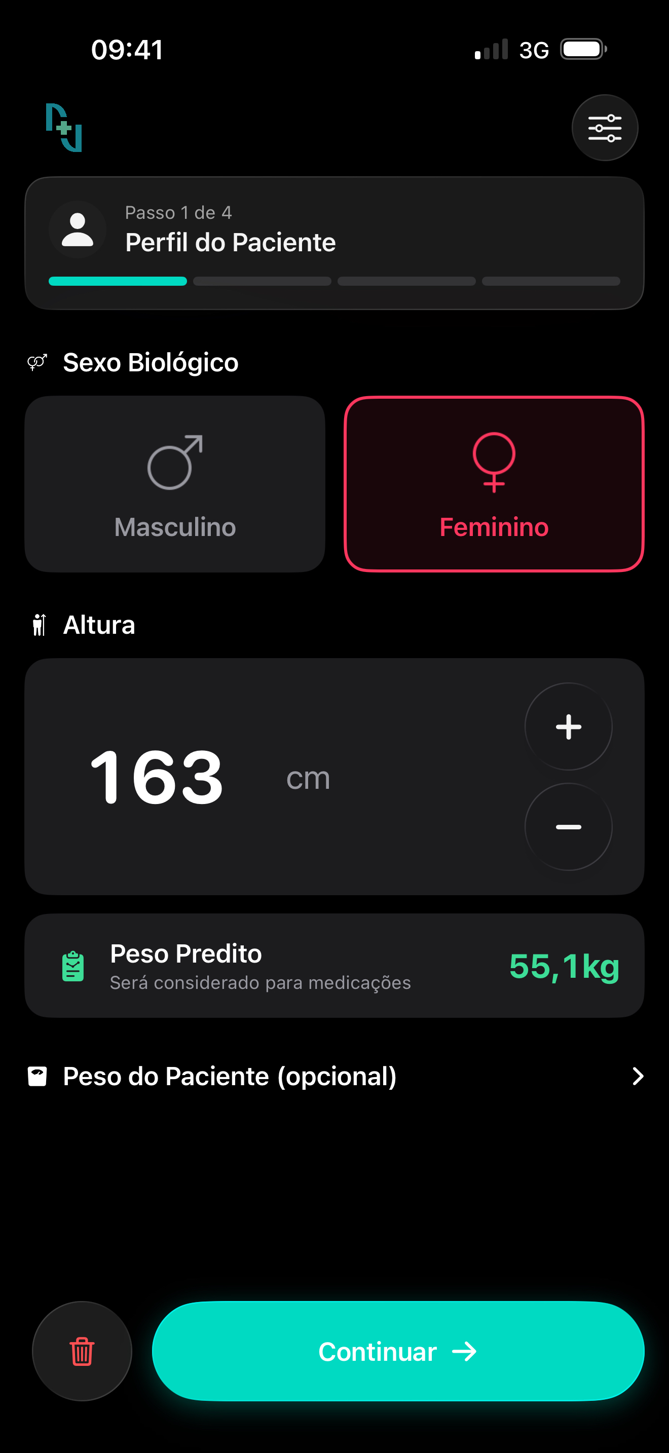 IntVent — Perfil do Paciente