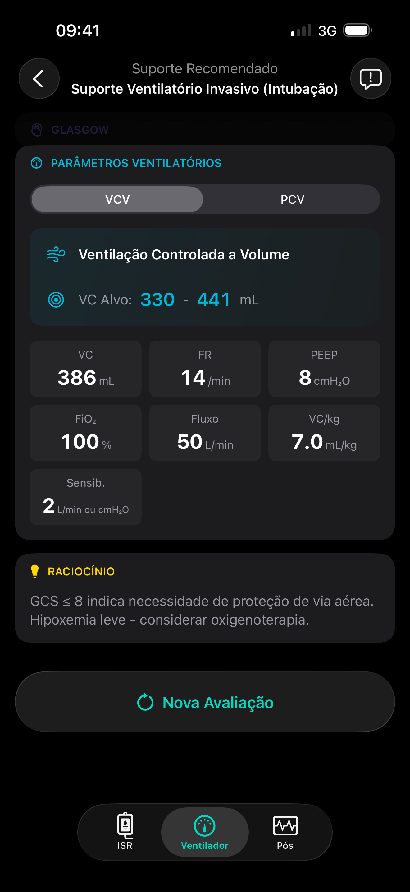 Parâmetros Ventilatórios